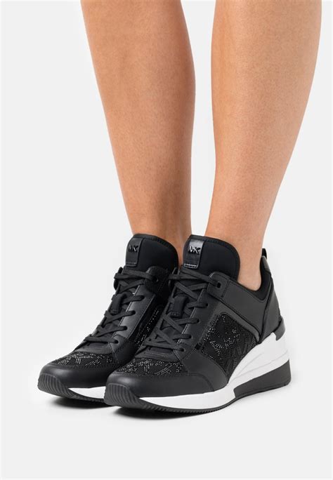 michael kors georgie trainer zwart|michael kors women's georgie trainer.